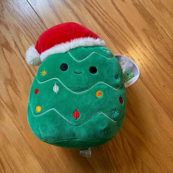 Original Squishmallows 8" Carol the Christmas Tree W/Santa Hat W Tag - Picture 1 of 5